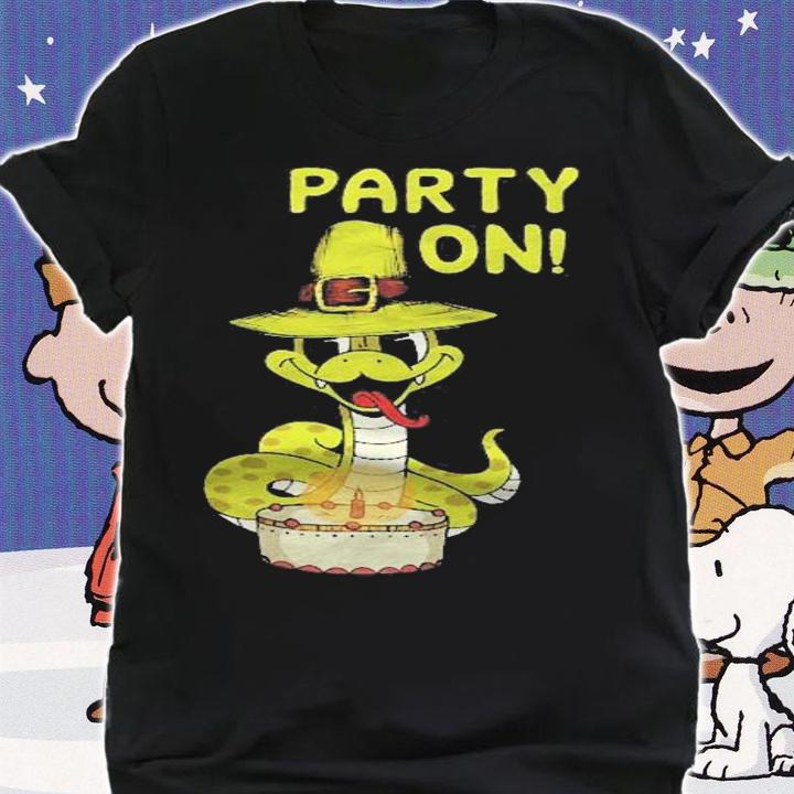 Birthday Snake Quote Party On shirt t-shirt