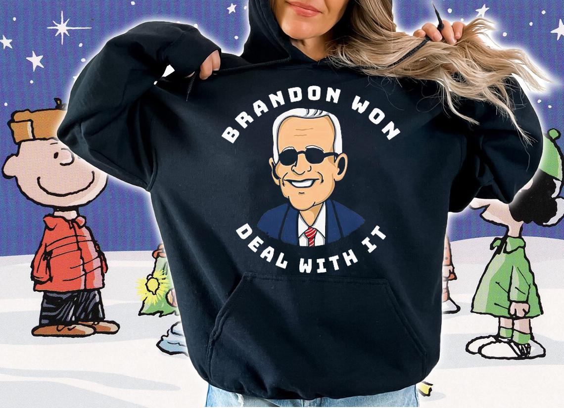 Brandon Won Deal With It Funny Biden T-Shirt t-shirt