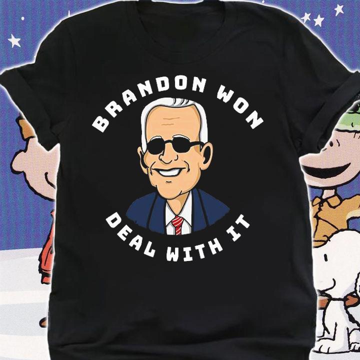 Brandon Won Deal With It Funny Biden T-Shirt t-shirt