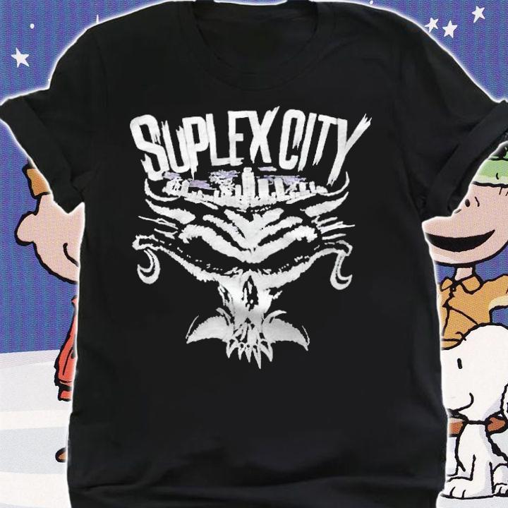 Brock Lesnar Suplex City Skyline logo T-shirt t-shirt shirt