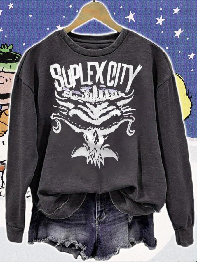 Brock Lesnar Suplex City Skyline logo T-shirt t-shirt sweatshirt