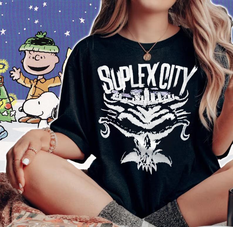 Brock Lesnar Suplex City Skyline logo T-shirt t-shirt woman shirt