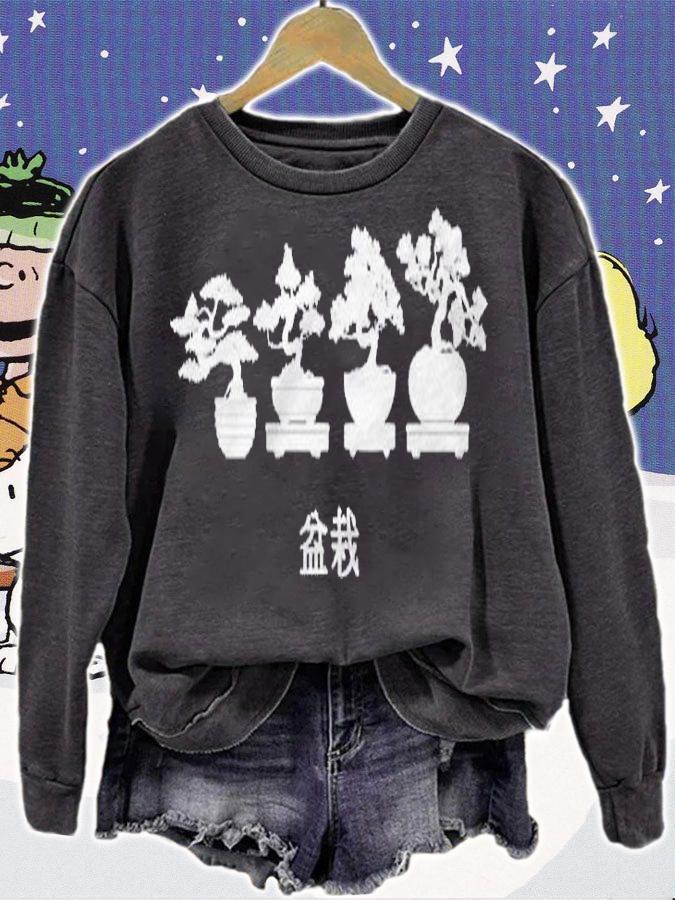 Bonsai Tree Graphic Tee Japanese Zen Apparel Shirt t-shirt sweatshirt