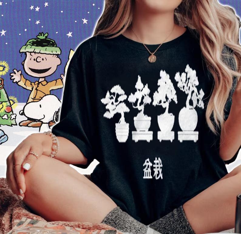 Bonsai Tree Graphic Tee Japanese Zen Apparel Shirt t-shirt woman shirt