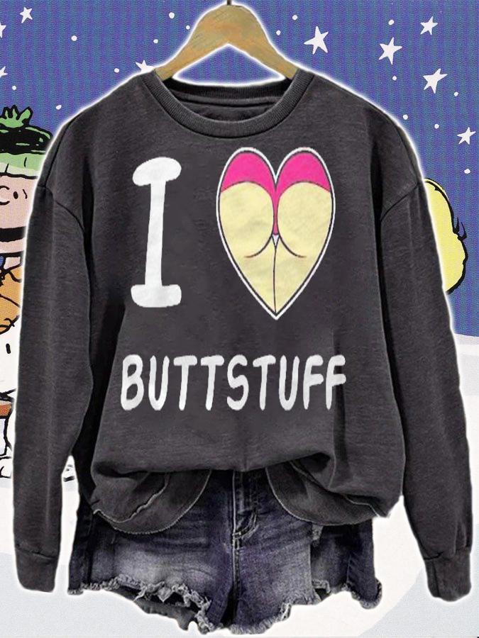Buttstuff I Love Buttstuff Adult Naughty Shirt t-shirt