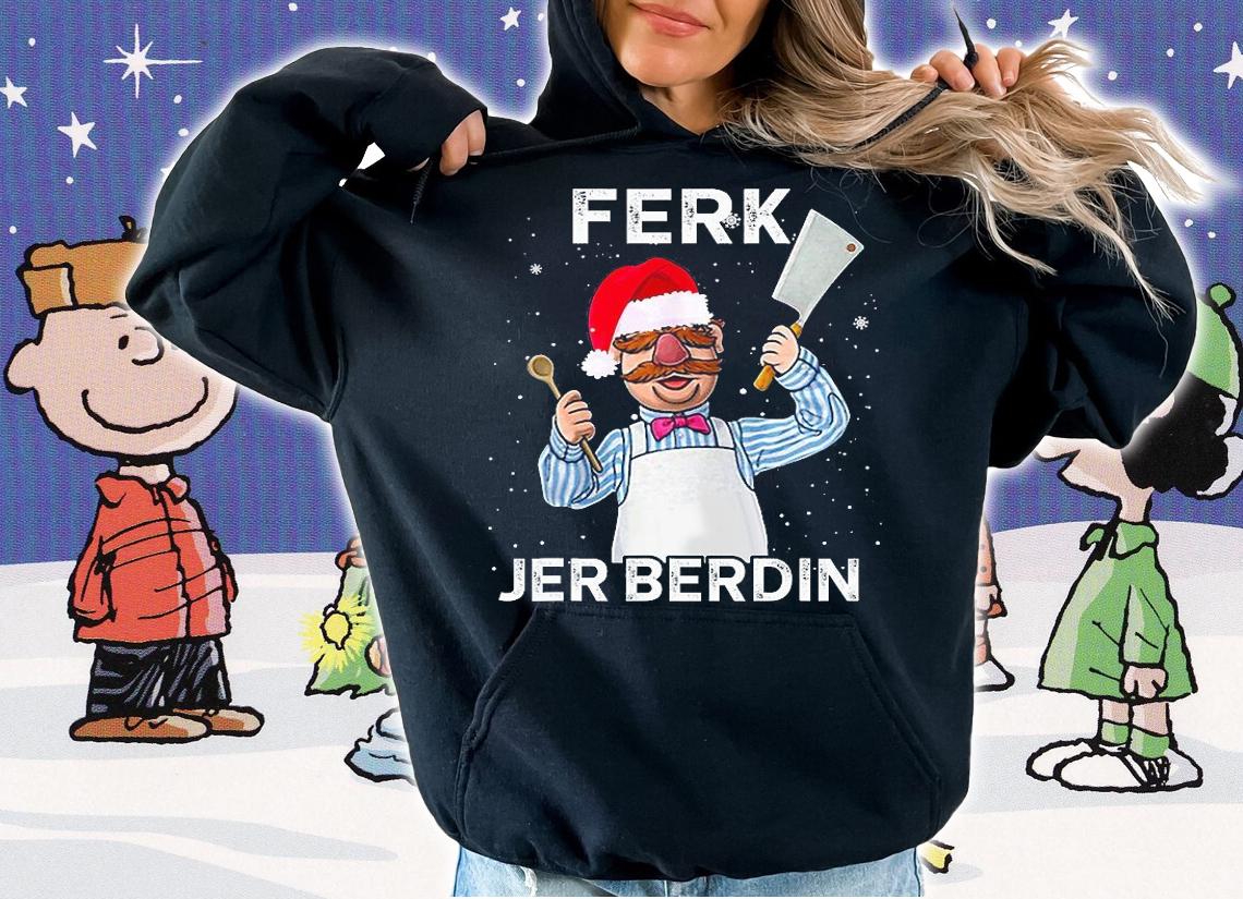 Ferk Jer Berdin Kitchen Chef Knife Santa Christmas Pajamas T-Shirt t-shirt