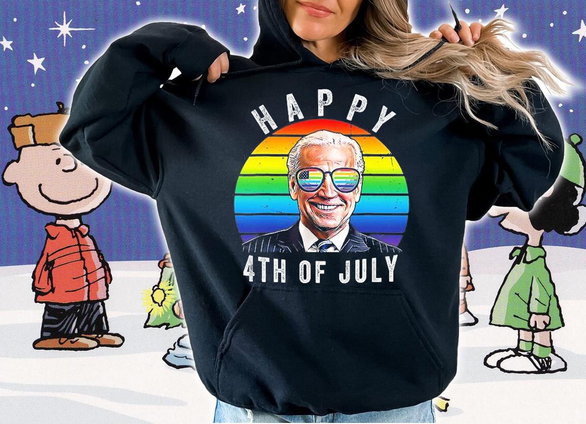 Funny Biden Happy 4th Of July Confused LGBT Biden Gay Pride T-Shirt t-shirt hoodie