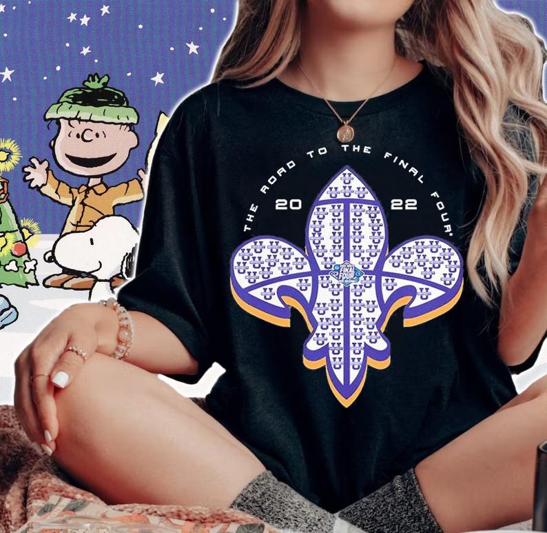March Madness Nola 2022 NCAA Men's Final Four New Orleans The Road To The Final Four T-Shirt t-shirt woman shirt
