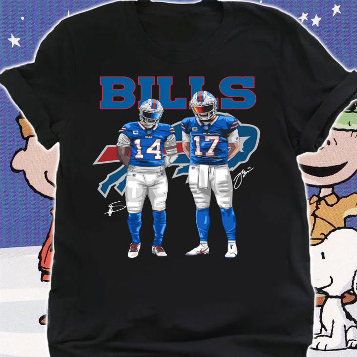 Buffalo Bills Stefon Diggs and Josh Allen Signatures t-shirt shirt