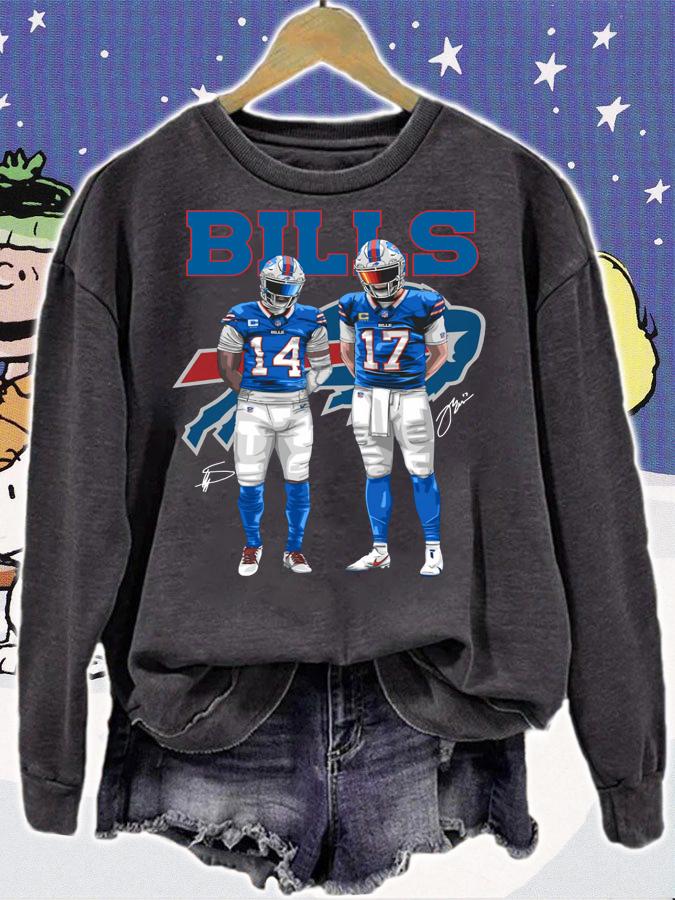 Buffalo Bills Stefon Diggs and Josh Allen Signatures t-shirt sweatshirt