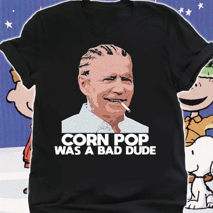 Joe biden corn pop Funny T-Shirt t-shirt shirt