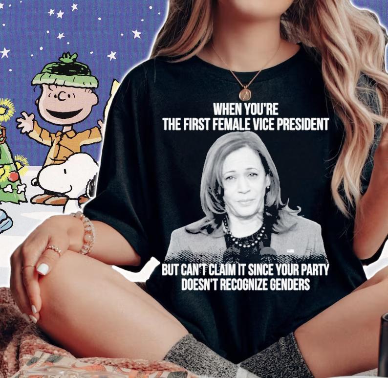 Kamala Harris When You're The First Female Vice President But Can't Claim It Shirt t-shirt woman shirt