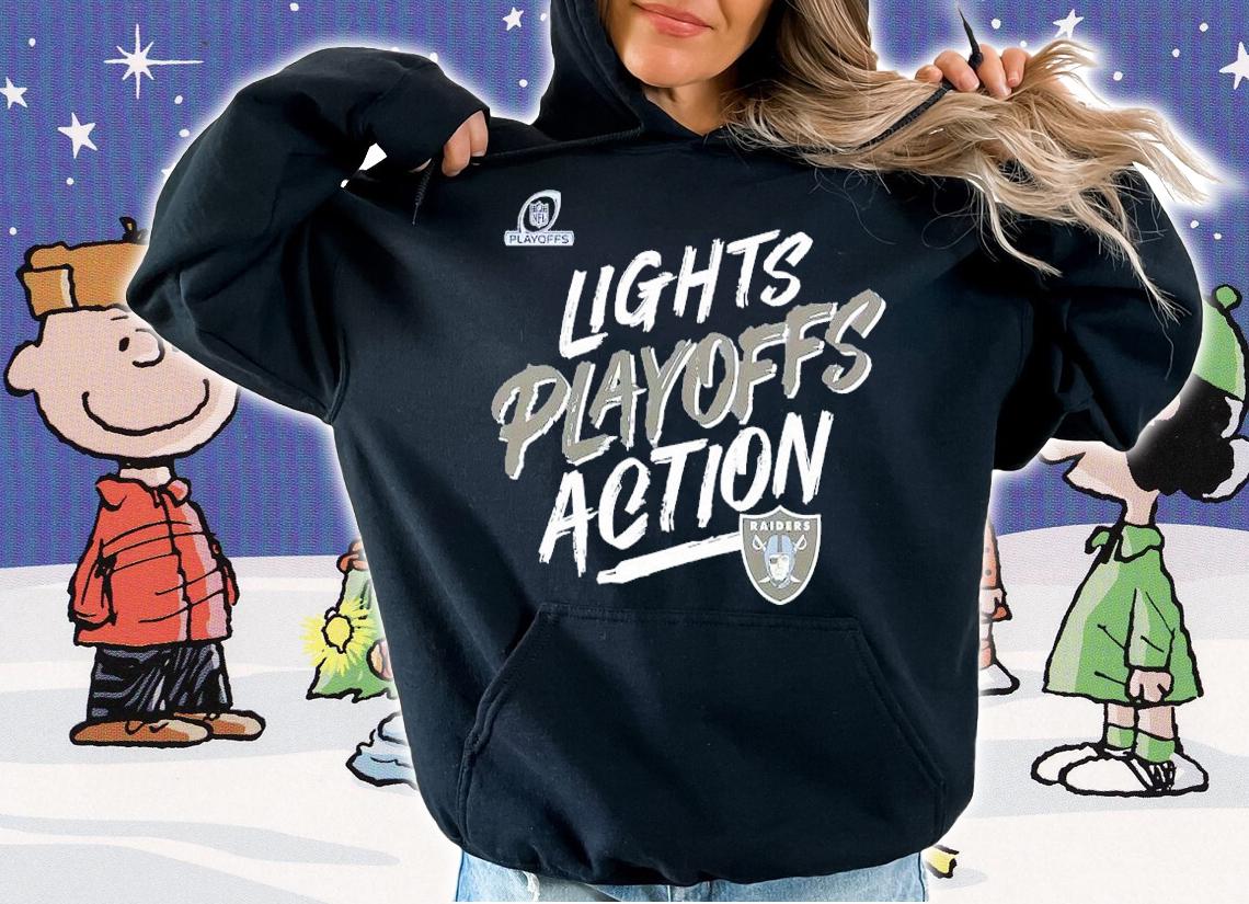 Las Vegas Raiders NFL Playoffs Bound Lights Action 2021 Shirt t-shirt
