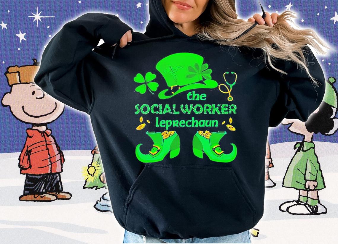 Nice The Social Worker Leprechaun St Patricks Day T-Shirt t-shirt hoodie