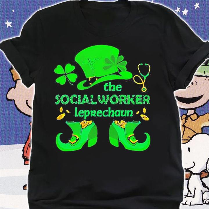 Nice The Social Worker Leprechaun St Patricks Day T-Shirt t-shirt shirt