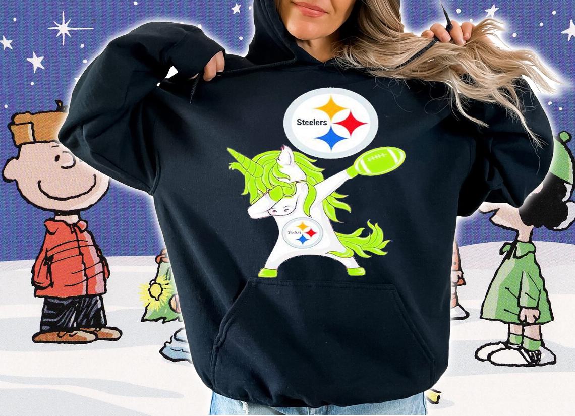 Pittsburgh Steelers Unicorn Dabbing St Patrick's Day T-Shirt t-shirt hoodie