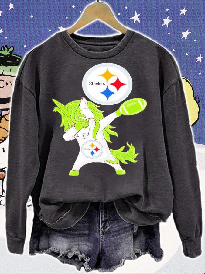 Pittsburgh Steelers Unicorn Dabbing St Patrick's Day T-Shirt t-shirt sweatshirt
