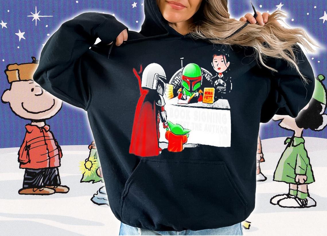 The Mandalorian Book Signing Meet The Author Boba Fett T-Shirt t-shirt hoodie