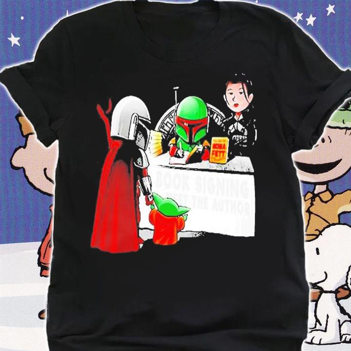 The Mandalorian Book Signing Meet The Author Boba Fett T-Shirt t-shirt shirt