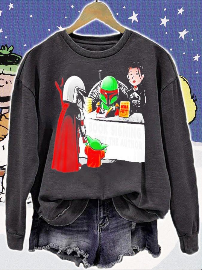 The Mandalorian Book Signing Meet The Author Boba Fett T-Shirt t-shirt sweatshirt