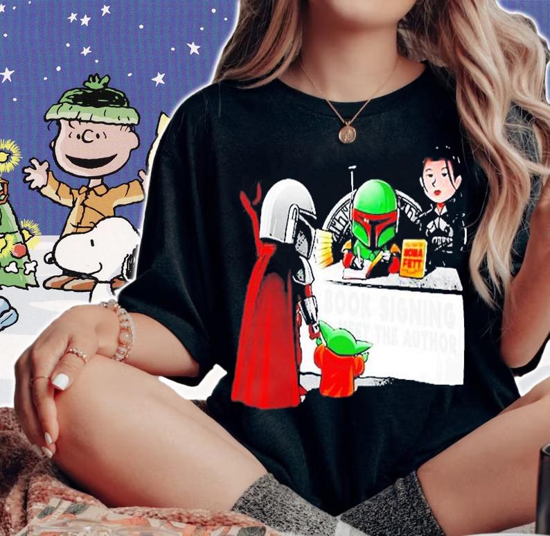 The Mandalorian Book Signing Meet The Author Boba Fett T-Shirt t-shirt woman shirt