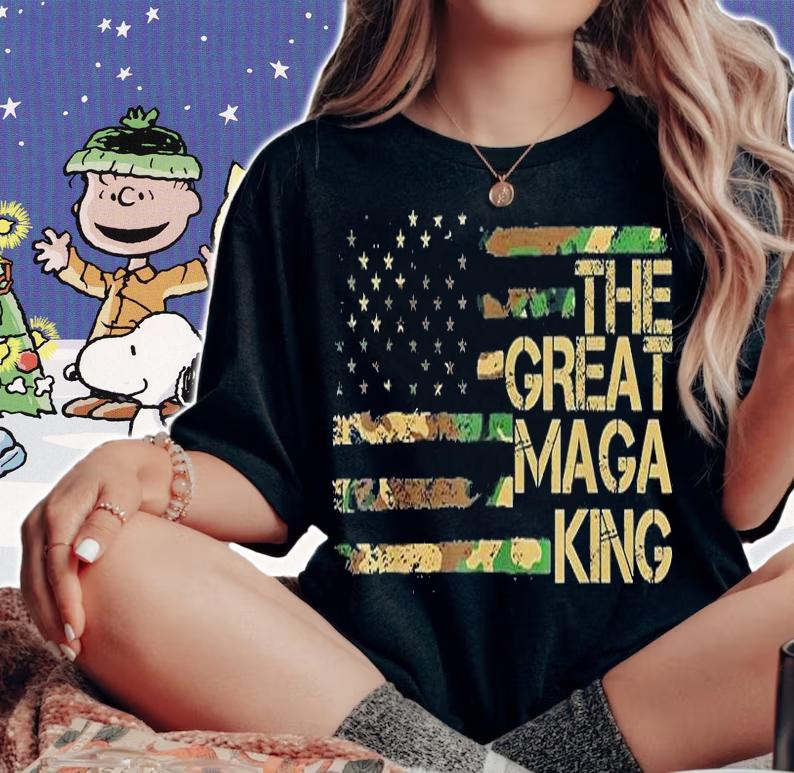 Ultra Maga The Great Maga King Pro Trump American Flag T-Shirt t-shirt woman shirt