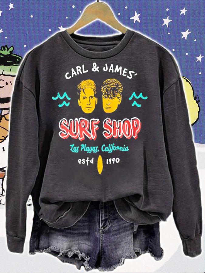 Carl And James' Surf Shop Las Playas California Shirt t-shirt sweatshirt