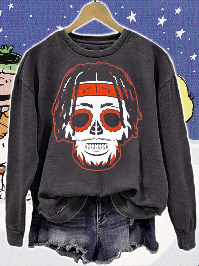 Ja'marr Chase Sugar Skull Shirt t-shirt