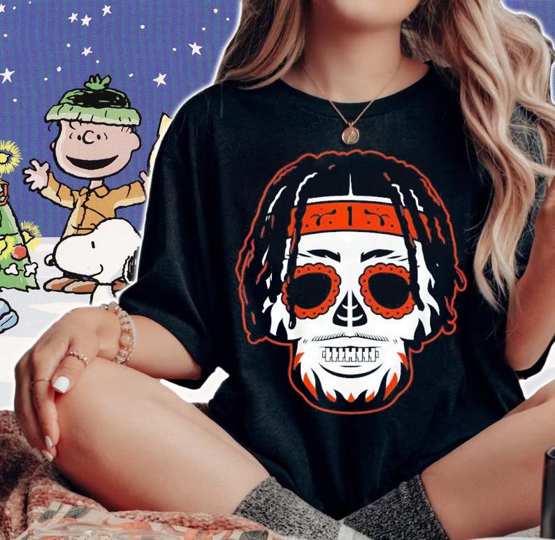 Ja'marr Chase Sugar Skull Shirt t-shirt