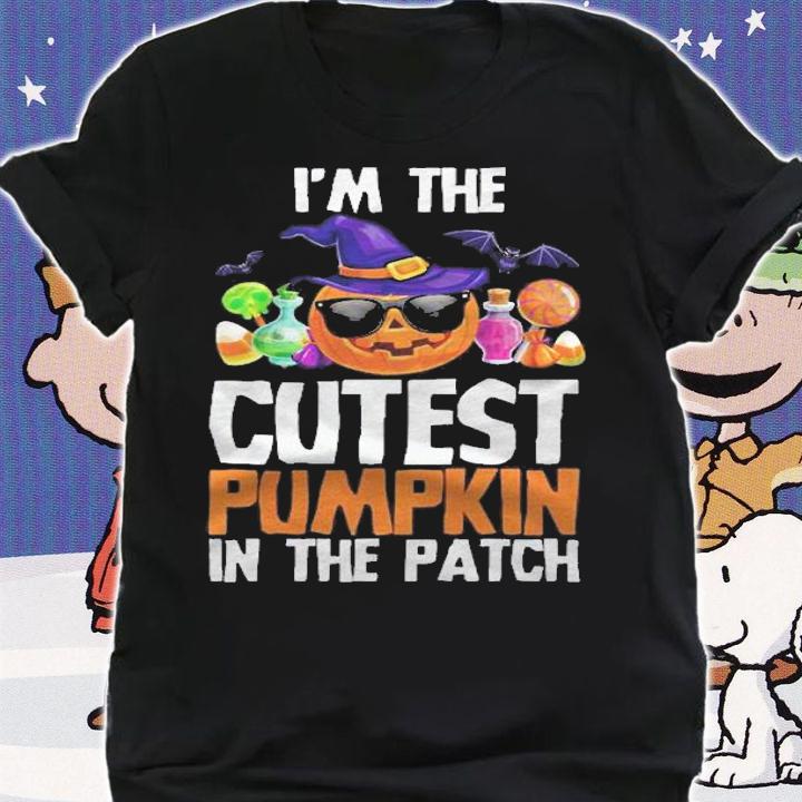 Kids Cutest Pumpkin In The Patch For Boys Girls Halloween School Shirt t-shirt shirt