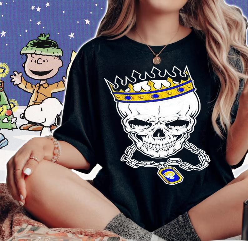 Los Angeles Rams Skull Rock With Crown T-Shirt t-shirt woman shirt