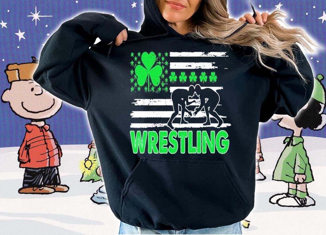 St Patricks Day  Wrestling USA Flag T-Shirt t-shirt hoodie