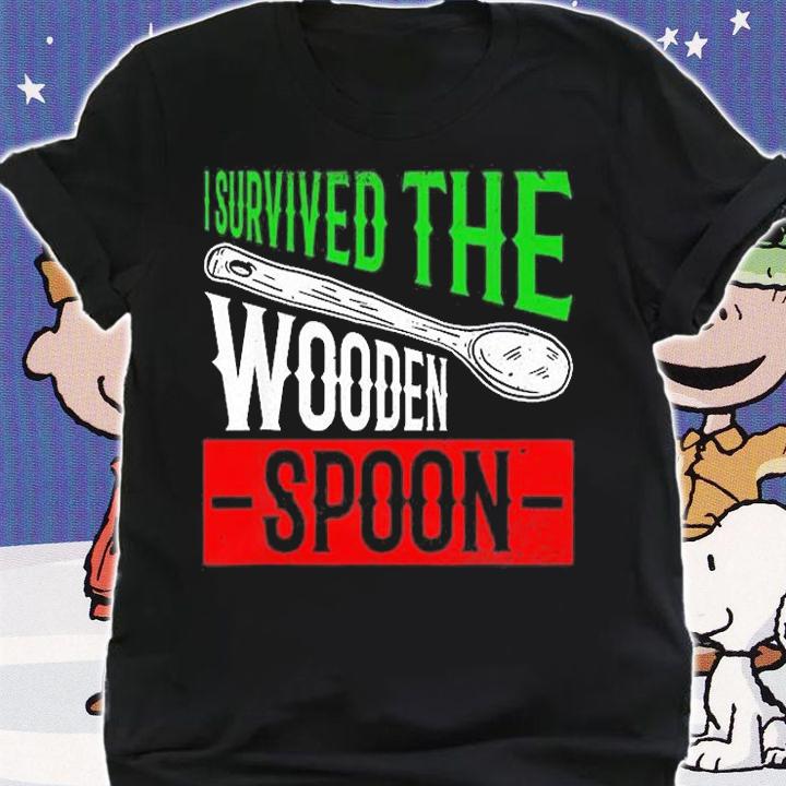 Survived The Wooden Spoon Italian Flag T-Shirt t-shirt shirt