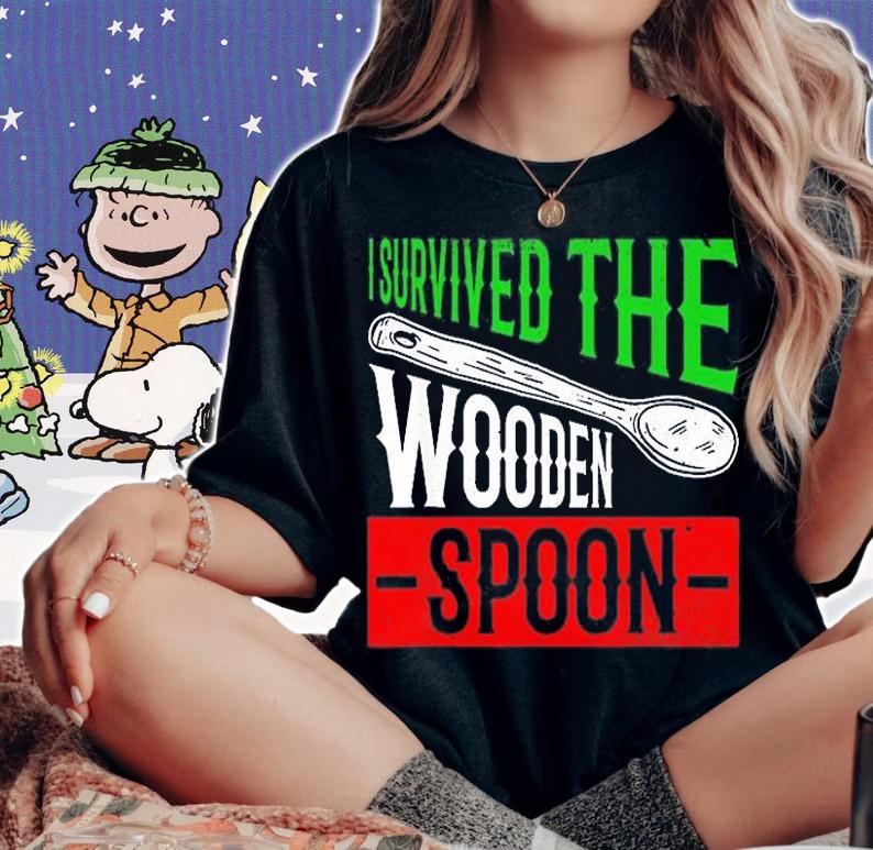 Survived The Wooden Spoon Italian Flag T-Shirt t-shirt woman shirt