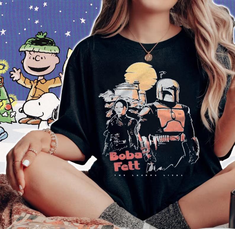 The Book of Boba Fett sunset Outlaws 2022 T-shirt t-shirt woman shirt