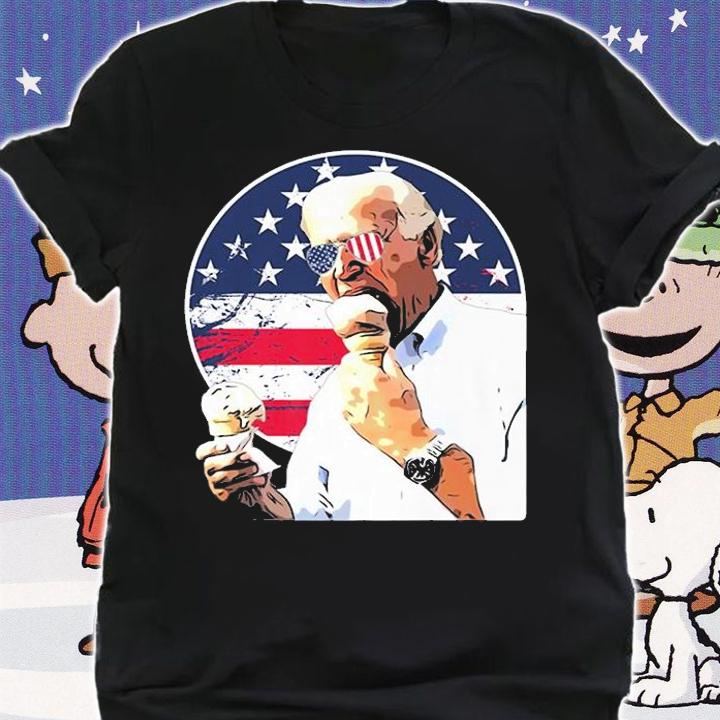 Funny Joe Biden Loves Eating Ice Cream With Aviato T-Shirt t-shirt