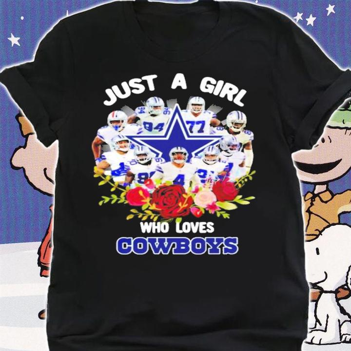 Just A Girl Who Loves Dallas Cowboys Shirt t-shirt shirt