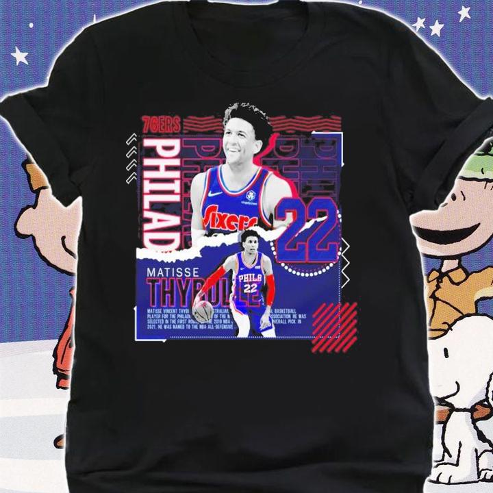 Matisse Thybulle Basketball Paper Poster 76ers shirt t-shirt