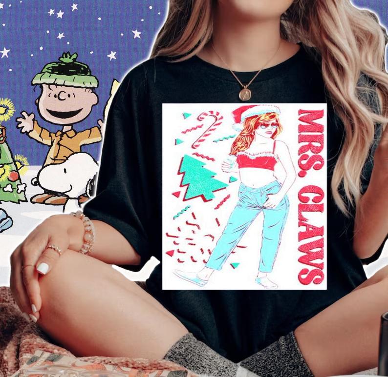 Mrs. Claws Christmas Shirt t-shirt woman shirt