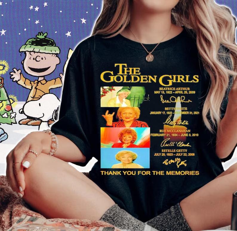 The Golden Girls Signatures Thank You For The Memories T-Shirt t-shirt