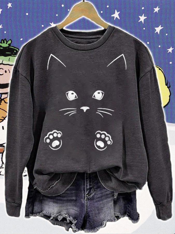 Cat Cuteness Print Super Cute With Paws Design Kitten Lovers T-shirt t-shirt