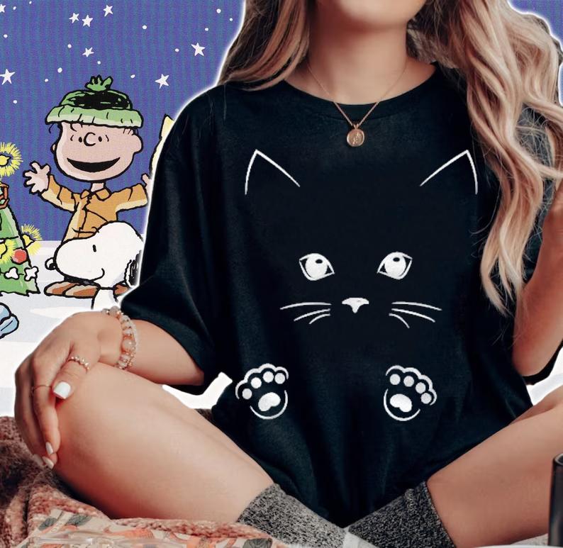 Cat Cuteness Print Super Cute With Paws Design Kitten Lovers T-shirt t-shirt