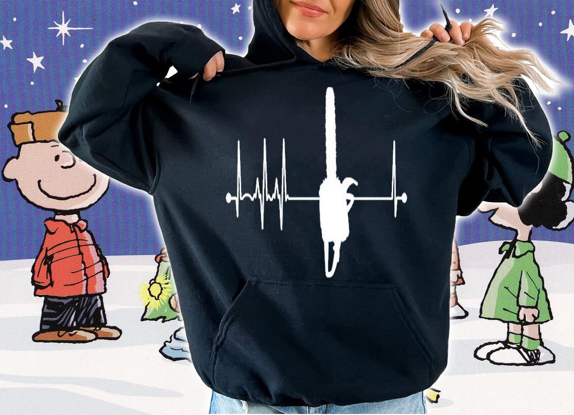 Chainsaw Heartbeat Woodworking Logger Lumberjack T-Shirt t-shirt