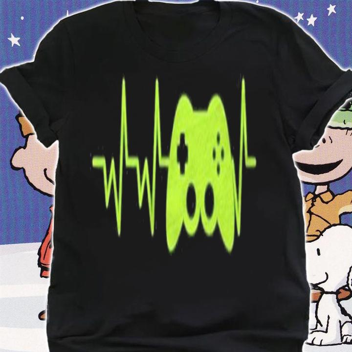 Funny Gaming Heartbeat For Gamers Shirt t-shirt