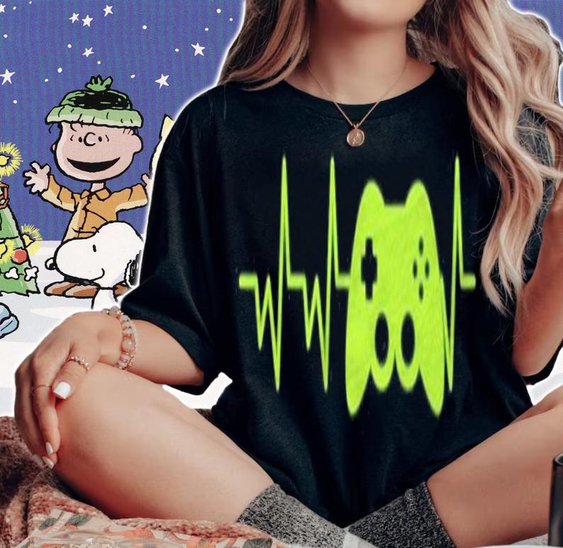 Funny Gaming Heartbeat For Gamers Shirt t-shirt