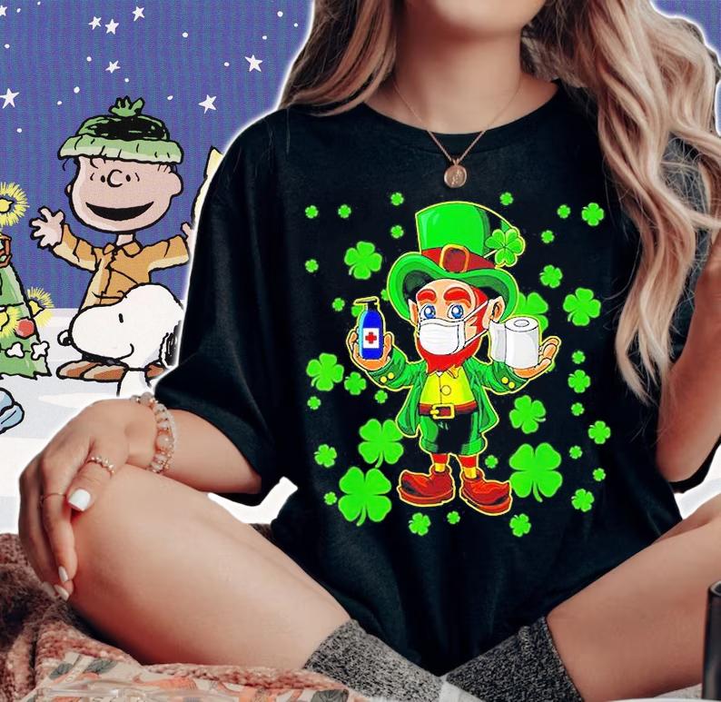 Leprechaun Wearing Mask Saint Patrick's Day T-Shirt t-shirt