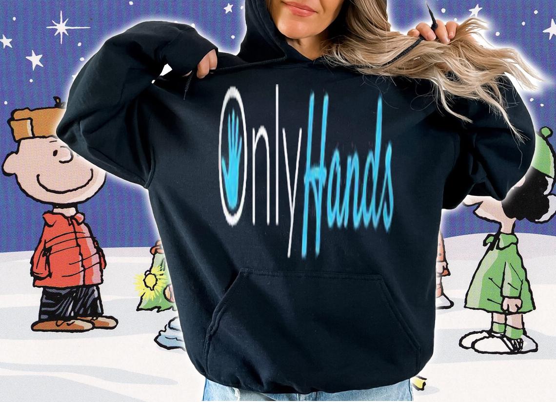 Onlyhands Machine Wash White And Blue Text Shirt t-shirt hoodie