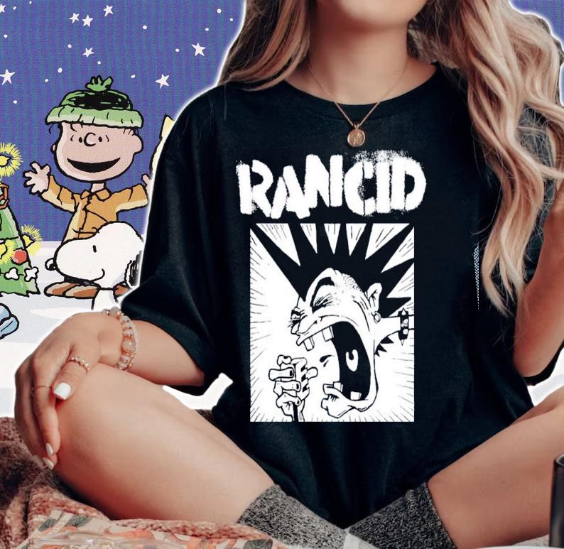 Rancid Official Merchandise Microphone T-shirt t-shirt woman shirt