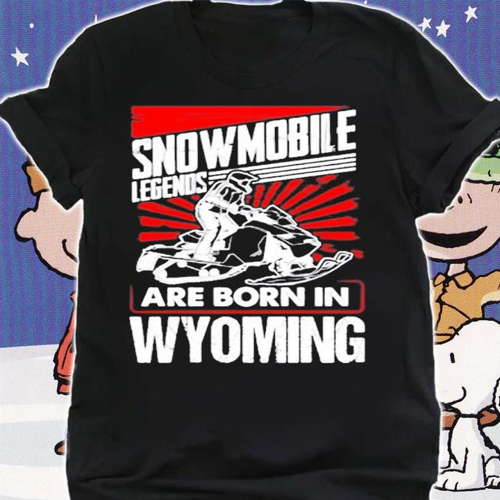 Wyoming Snowmobile Legends Design T-Shirt t-shirt shirt