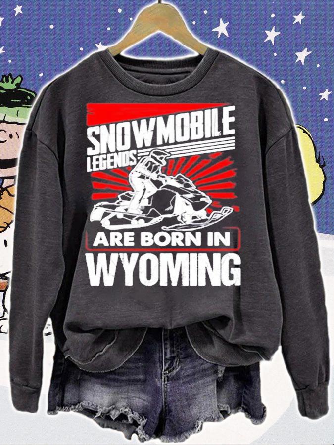 Wyoming Snowmobile Legends Design T-Shirt t-shirt sweatshirt